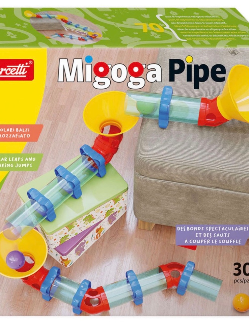 Quercetti Migoga Pipe Marble Run, 30 pieces Ages 2+
